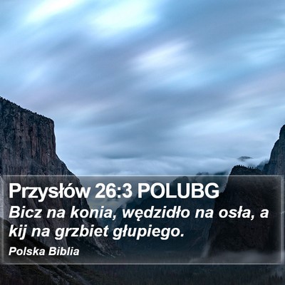 Przysłów 26:3 POLUBG Bible Verse Image