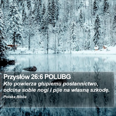 Przysłów 26:6 POLUBG Bible Verse Image