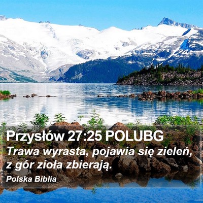 Przysłów 27:25 POLUBG Bible Verse Image
