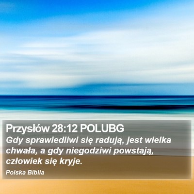 Przysłów 28:12 POLUBG Bible Verse Image
