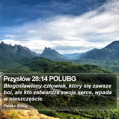 Przysłów 28:14 POLUBG Bible Verse Image