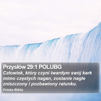 Przysłów 29:1 POLUBG Bible Verse Image