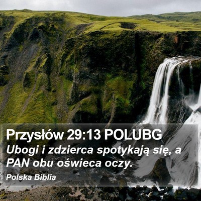 Przysłów 29:13 POLUBG Bible Verse Image