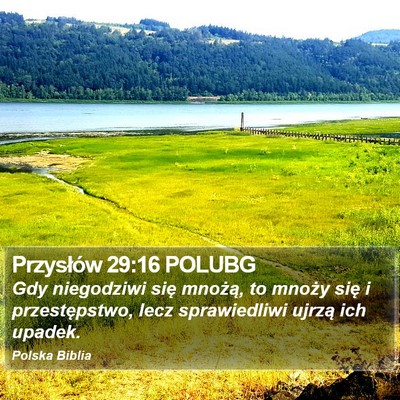 Przysłów 29:16 POLUBG Bible Verse Image