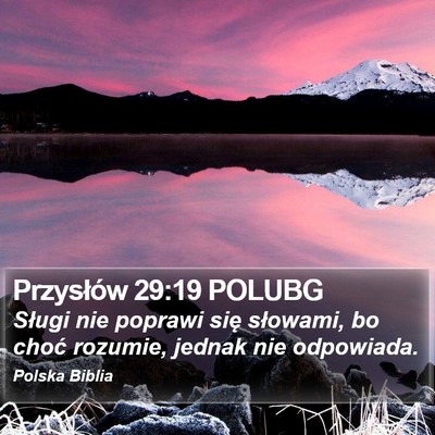 Przysłów 29:19 POLUBG Bible Verse Image