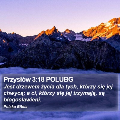 Przysłów 3:18 POLUBG Bible Verse Image