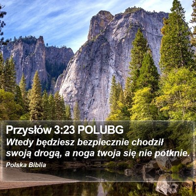 Przysłów 3:23 POLUBG Bible Verse Image