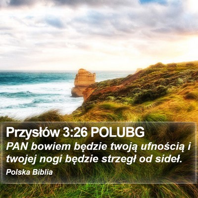 Przysłów 3:26 POLUBG Bible Verse Image
