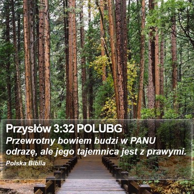 Przysłów 3:32 POLUBG Bible Verse Image
