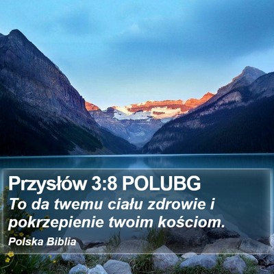 Przysłów 3:8 POLUBG Bible Verse Image