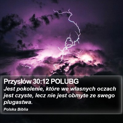 Przysłów 30:12 POLUBG Bible Verse Image