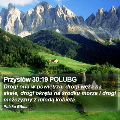 Przysłów 30:19 POLUBG Bible Verse Image