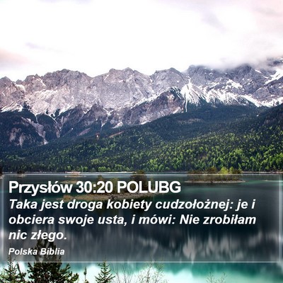 Przysłów 30:20 POLUBG Bible Verse Image