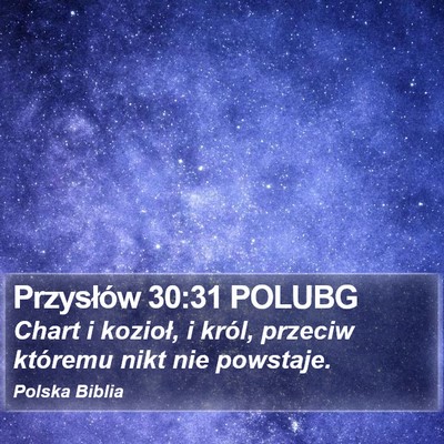 Przysłów 30:31 POLUBG Bible Verse Image