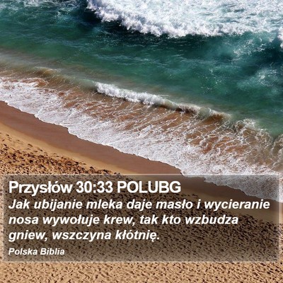Przysłów 30:33 POLUBG Bible Verse Image