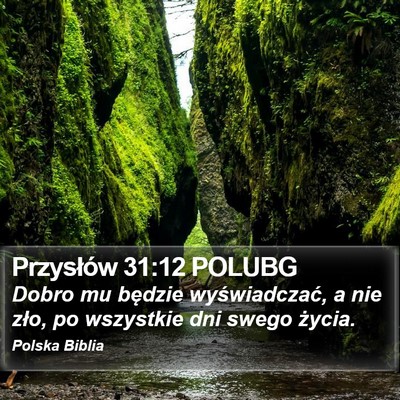 Przysłów 31:12 POLUBG Bible Verse Image