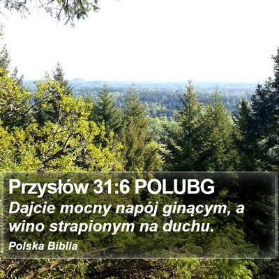 Przysłów 31:6 POLUBG Bible Verse Image