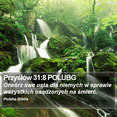 Przysłów 31:8 POLUBG Bible Verse Image