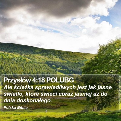 Przysłów 4:18 POLUBG Bible Verse Image
