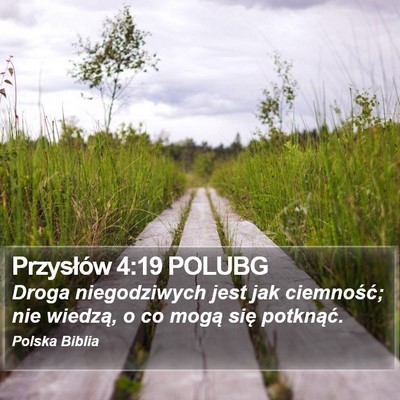 Przysłów 4:19 POLUBG Bible Verse Image