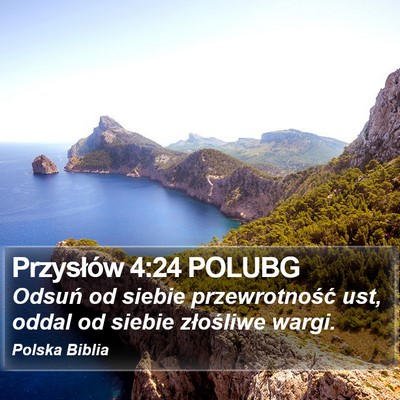 Przysłów 4:24 POLUBG Bible Verse Image
