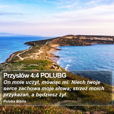 Przysłów 4:4 POLUBG Bible Verse Image