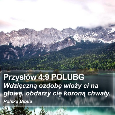 Przysłów 4:9 POLUBG Bible Verse Image