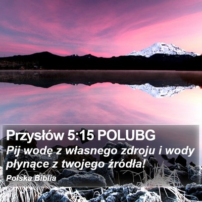 Przysłów 5:15 POLUBG Bible Verse Image