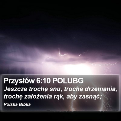 Przysłów 6:10 POLUBG Bible Verse Image