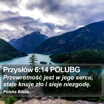 Przysłów 6:14 POLUBG Bible Verse Image