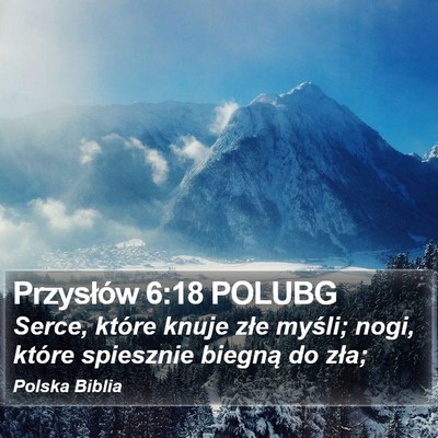 Przysłów 6:18 POLUBG Bible Verse Image