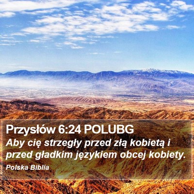 Przysłów 6:24 POLUBG Bible Verse Image