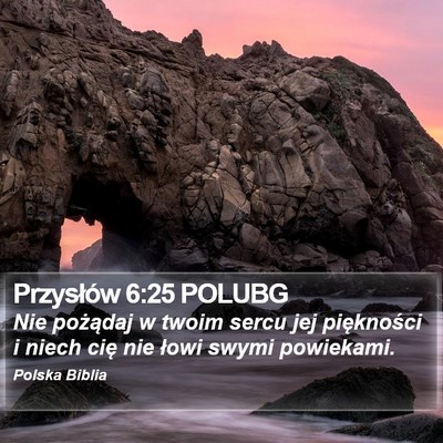Przysłów 6:25 POLUBG Bible Verse Image