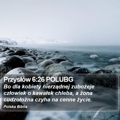 Przysłów 6:26 POLUBG Bible Verse Image