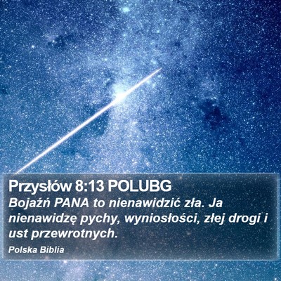 Przysłów 8:13 POLUBG Bible Verse Image