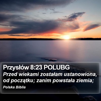 Przysłów 8:23 POLUBG Bible Verse Image