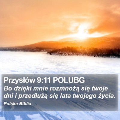 Przysłów 9:11 POLUBG Bible Verse Image