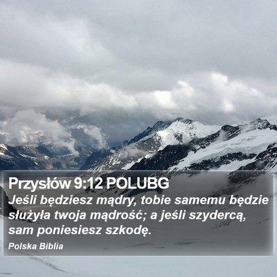 Przysłów 9:12 POLUBG Bible Verse Image