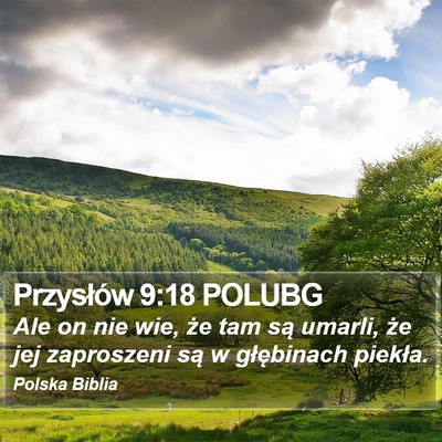 Przysłów 9:18 POLUBG Bible Verse Image