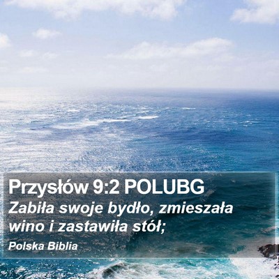 Przysłów 9:2 POLUBG Bible Verse Image