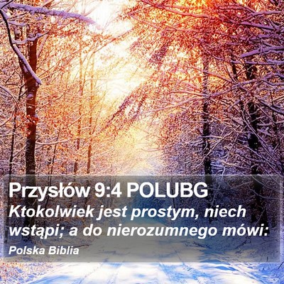 Przysłów 9:4 POLUBG Bible Verse Image