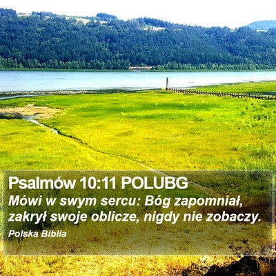 Psalmów 10:11 POLUBG Bible Verse Image