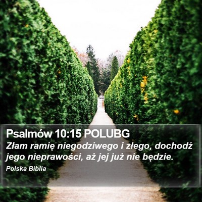Psalmów 10:15 POLUBG Bible Verse Image
