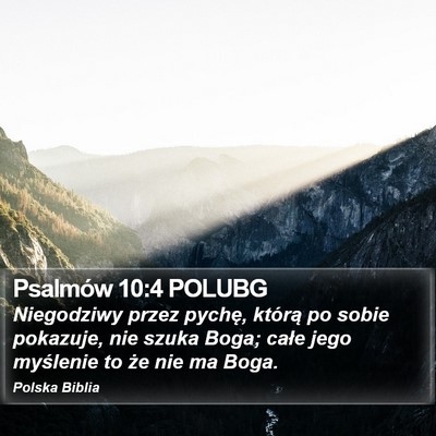 Psalmów 10:4 POLUBG Bible Verse Image