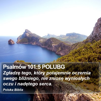 Psalmów 101:5 POLUBG Bible Verse Image