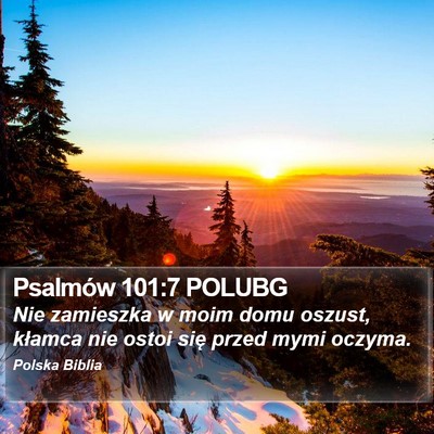 Psalmów 101:7 POLUBG Bible Verse Image