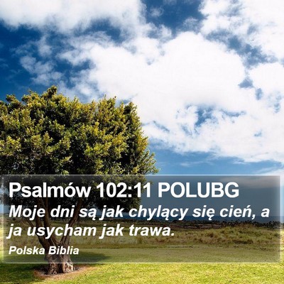 Psalmów 102:11 POLUBG Bible Verse Image