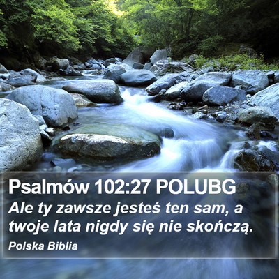 Psalmów 102:27 POLUBG Bible Verse Image