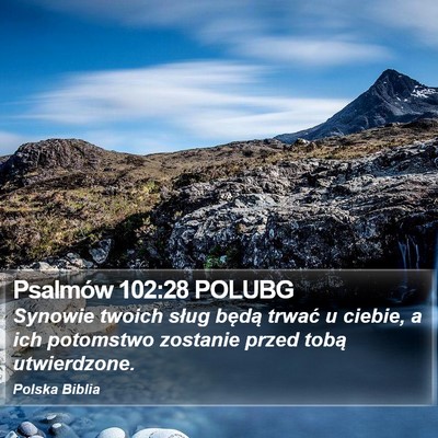 Psalmów 102:28 POLUBG Bible Verse Image
