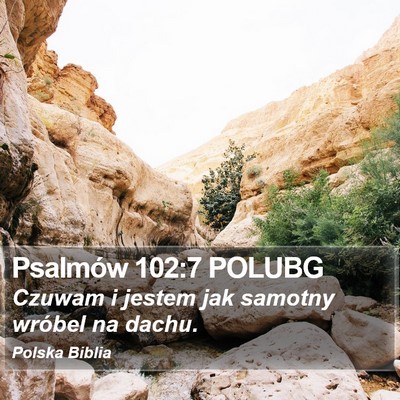 Psalmów 102:7 POLUBG Bible Verse Image